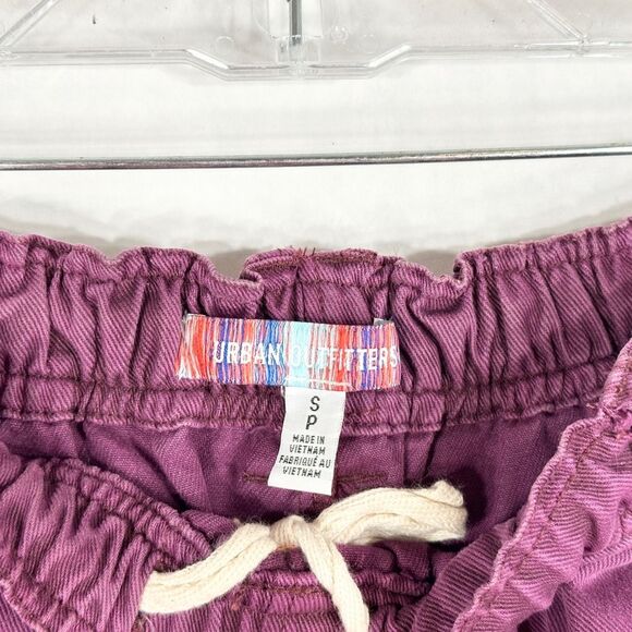 Urban Outfitters Small Petite Jeans Purple High Rise Wide Leg Baggy Grunge 1640 - Picture 9 of 10